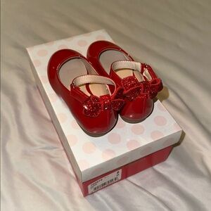 CupCake Couture Shiny Red Kids Dress Shoes